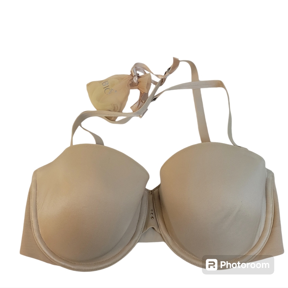 Victoria's Secret Biofit Padded Multi Way Beige Nude Bra Underwire Size 32DD